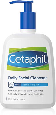 Cetaphil Daily Facial Cleanser for Normal To Oily Skin 16oz