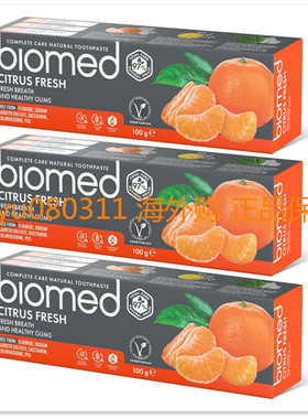 BIOMED Citrus Fresh Toothpaste 3 x 100g Fresh Breath