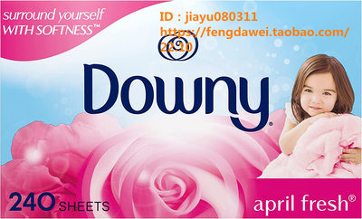 Downy Fabric Softener Dryer Sheets, April Fresh, 240 count