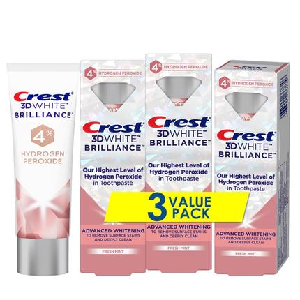 美国Crest 3D White Brilliance Hydrogen Peroxide Toothpaste