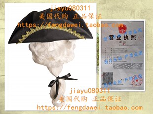 美国Forum Novelties Inc.Kids Colonial Hat with Wig