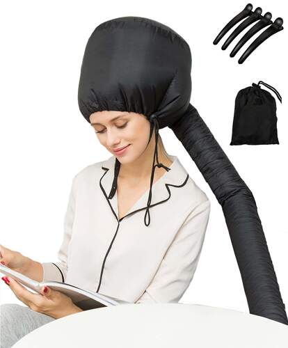 Hooded Hair Dryer Bonnet –Electronic Black Dying Attachment