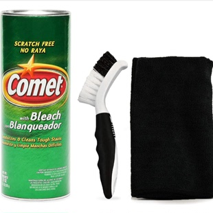 Comet Cleaner with Bleach Powder 21-Ounces 送刷子和布
