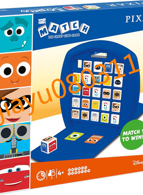美国Disney Pixar Top Trumps Match Board Game