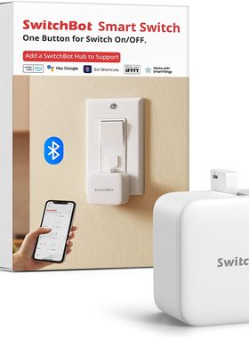 SwitchBot Smart Switch Button Pusher - No Wiring, Bluetooth