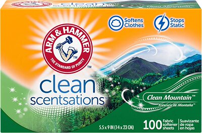 美国Arm & Hammer Clean Scentsations Fabric Softener Sheets