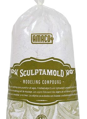 美国AMACO Sculptamold Modeling Compound, 3-Pound, White