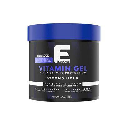 Elegance Vitamin Pro-VB5 Hair Styling Gel Strong Hold 500ml