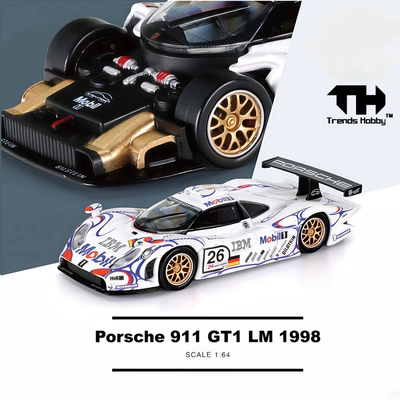 Trends Hobby TH保时捷911GT1勒芒冠军卡宴1/64汽车模型