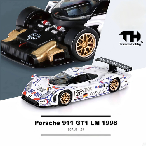 Trends Hobby TH保时捷911GT1勒芒冠军卡宴1/64汽车模型