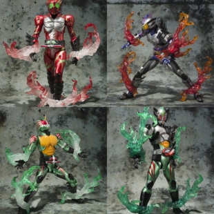 正版万代shf假面骑士Amazons亚马逊Omega仁叔变身火焰特效件配件