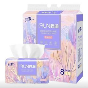 16包兰奇桦润森林568系抽纸巾整箱批发大包家用实惠装餐巾纸抽纸