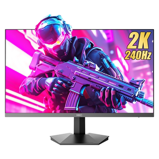 HKC 27英寸2K高清240HZ显示器4K电竞游戏144HZ电脑升降屏幕IG27QK