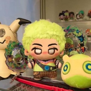 瓦罗兰特盖可属性正版 棉花娃娃10cm游戏周边印花体娃娃