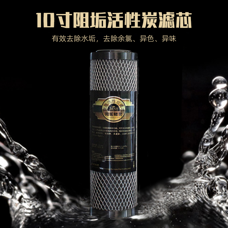 10寸阻垢炭压缩烧结CTO滤芯