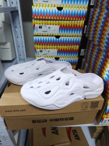 Anta安踏 舒适百搭 包头拖鞋 女款 紫色122438520-4