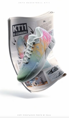 安踏KT11丨氮科技轻质耐磨防滑专业实战低帮篮球鞋厚底运动鞋男