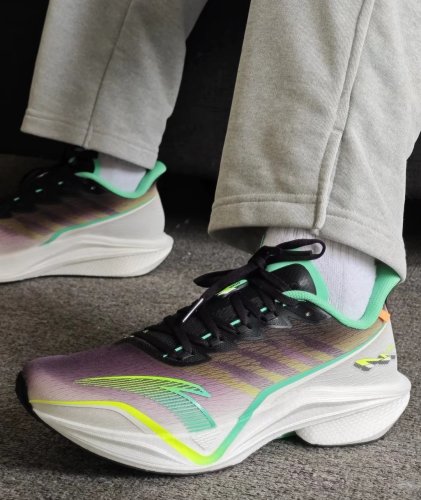 安踏马赫5代丨专业跑步鞋男中考体测竞速透气运动鞋子112535593R