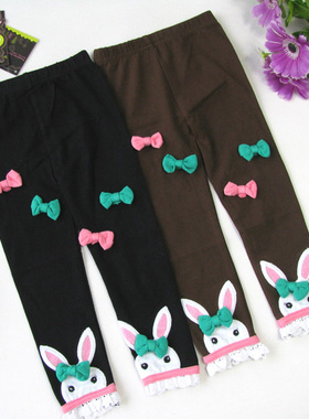 儿童装裤子女童贝蕾地纯棉亲肤柔软舒适蝴蝶百搭打底裤DK1207