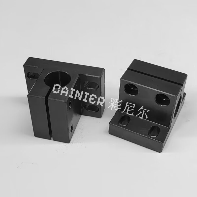 侧面安装腰形孔CLNB20CLNM25CLNA30CLNS35调节固定座导向轴支座