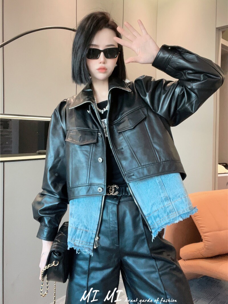 宽松休闲假两件外套女