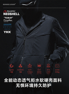 RL | REINDEE LUSION V型翻领POLARTECNeoshell防水透气机能西装