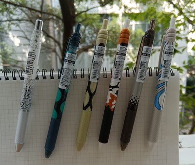 日本Pentel派通速干中性笔猫咪主题0.5学霸刷题黑色碳素笔BLN125