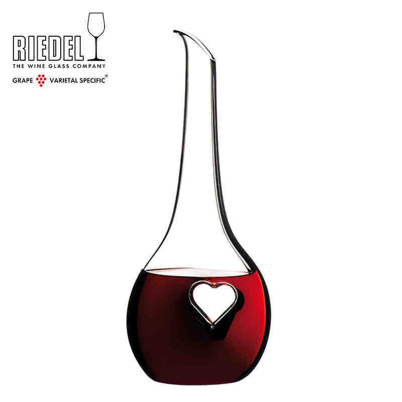 奥地利riedel黑领结祝福型手工水晶醒酒器红葡萄酒分酒器原装进口