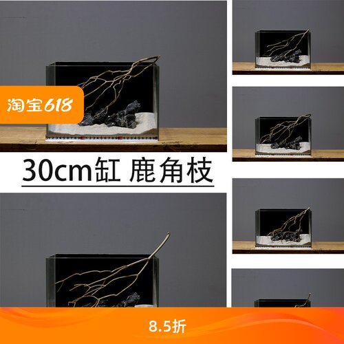 源也鱼缸造景按图发精选树枝天然