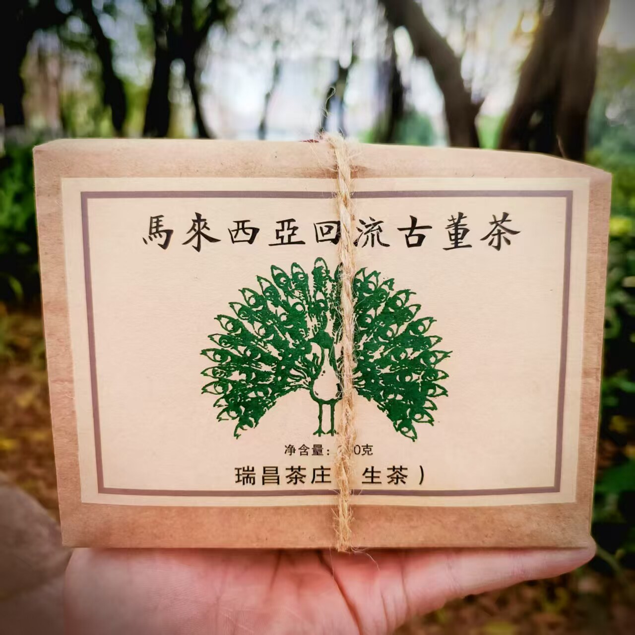90年代马来西亚回流古董茶生茶蜜香型汤色红亮回甘生津250克一包