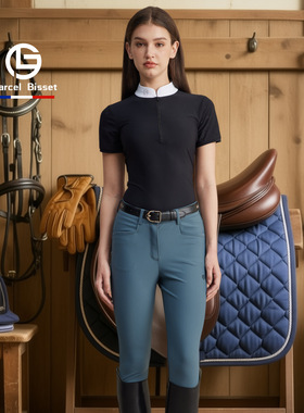 Marcel Bisset女款马裤马术马裤半硅胶马裤高腰马术裤725/112/749