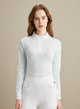 Marcel Bisset 马术长袖T恤上衣女 女士夏季马术马术训练服 124