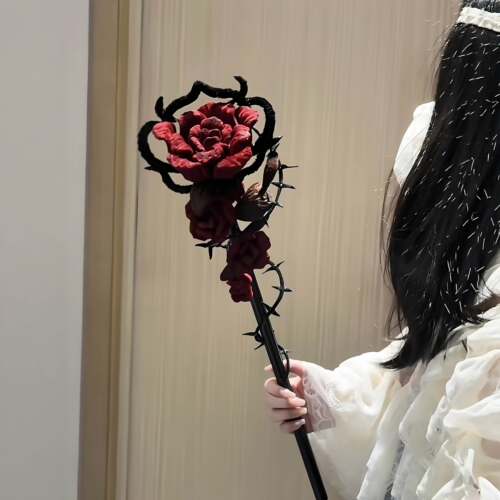 小狸花血诅咒手杖手工diy扭扭棒材料包秦彻荆棘玫瑰魔法棒cos礼物