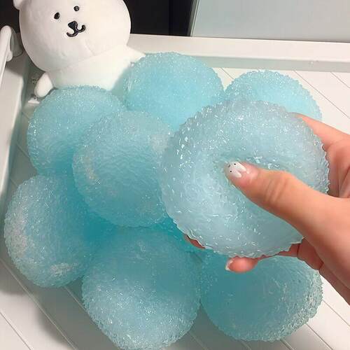 海盐冰沙球|沙感捏捏乐手作球解压玩具学生髪泄神器squishy压力球