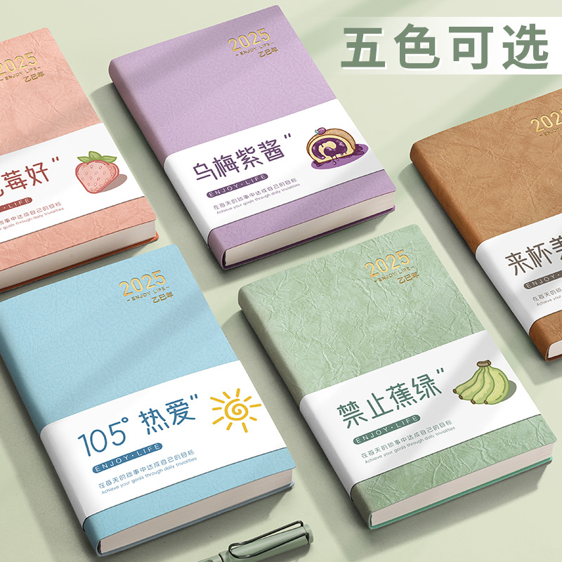 2025年日程本计划表一日一页效率手册每日计划本笔记本本子todoli