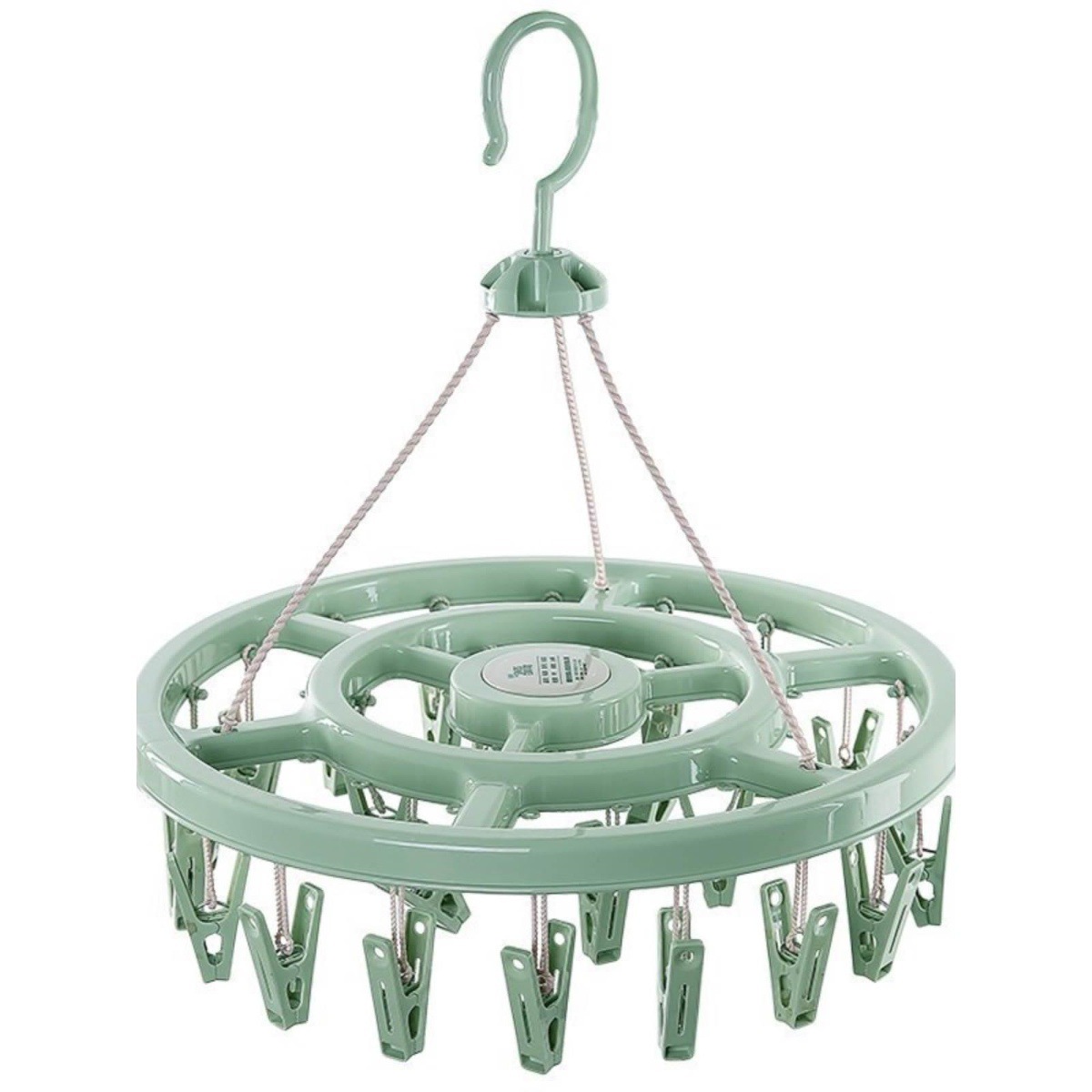 圆形的晾衣架带夹子多功能家用装晒袜子架子加厚挂钩内衣袜子衣服