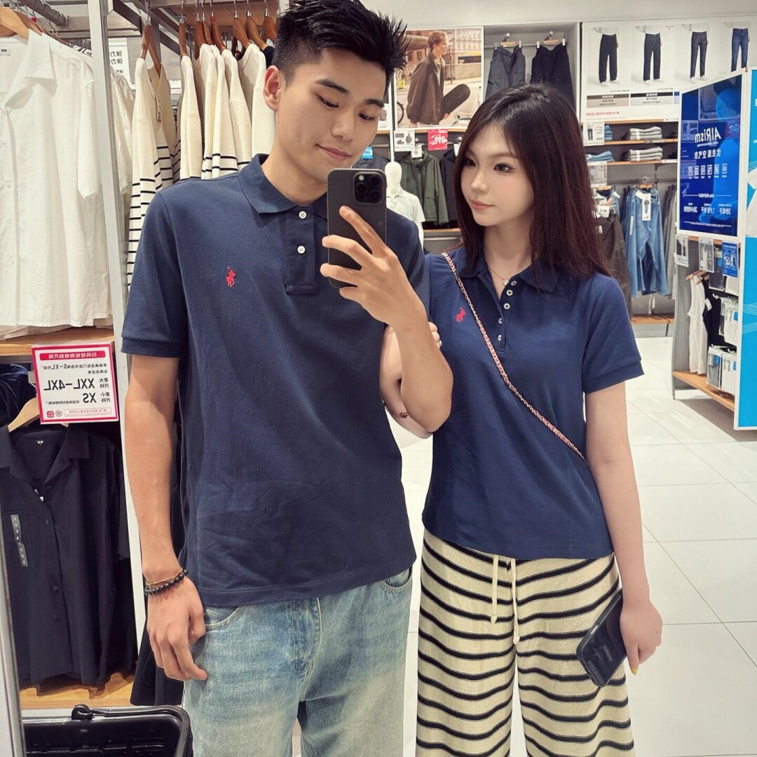 RL拉夫小马标刺绣短袖POLO衫翻领