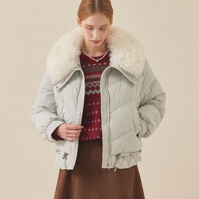 韩国代购直邮MCGINN可拆卸领棉衣