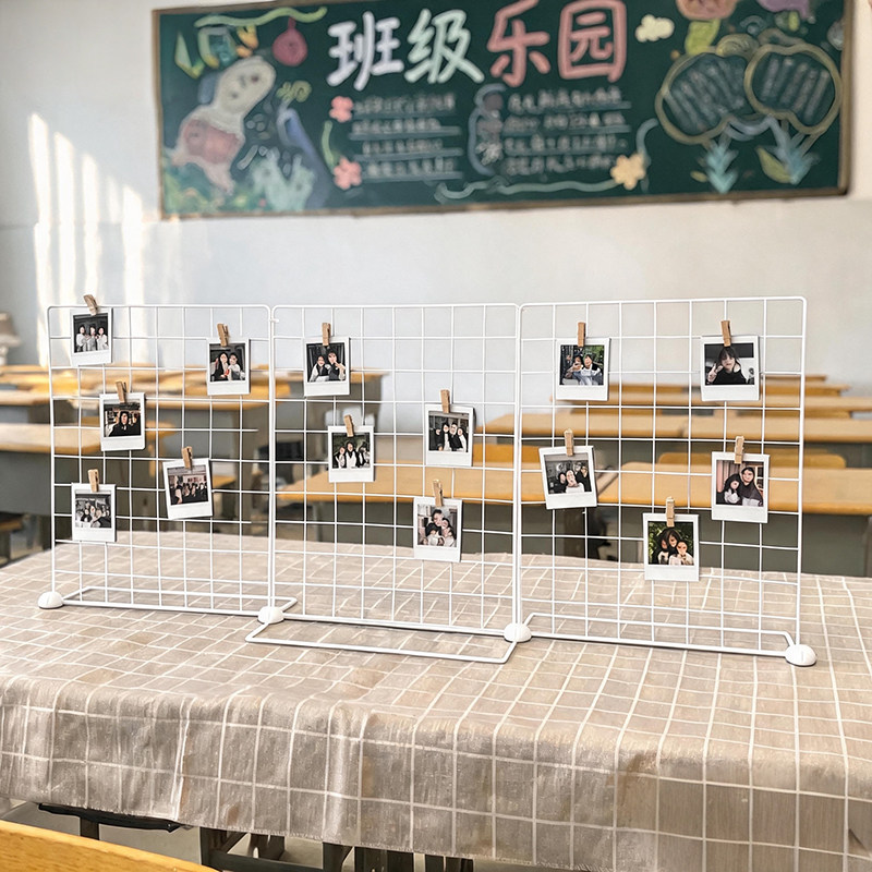 网格桌面照片作品展示架图片