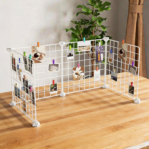 幼桌面展示铁网照片挂架
