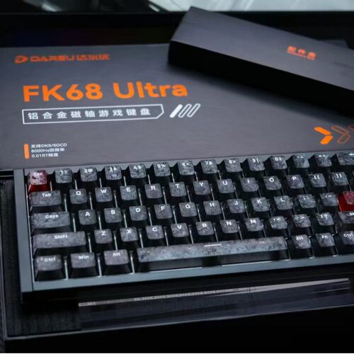 DARE达尔尤FK68 Ultar有线磁轴键盘RT0.01全铝坨坨游戏电竞无畏契