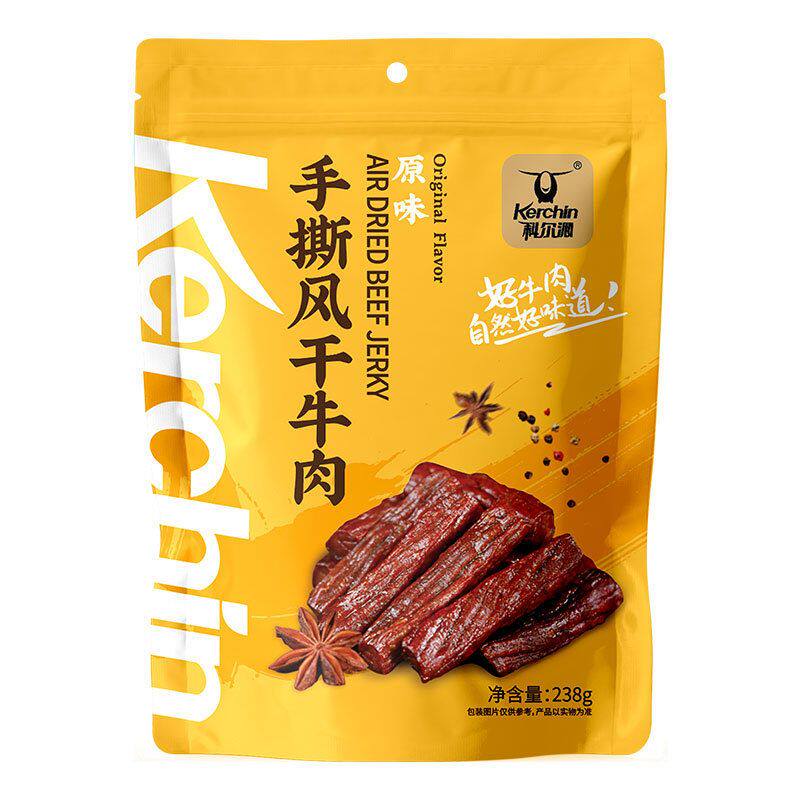 科尔沁风干牛肉干238g内蒙古特产手撕牛肉偏软独立包装厂家直发