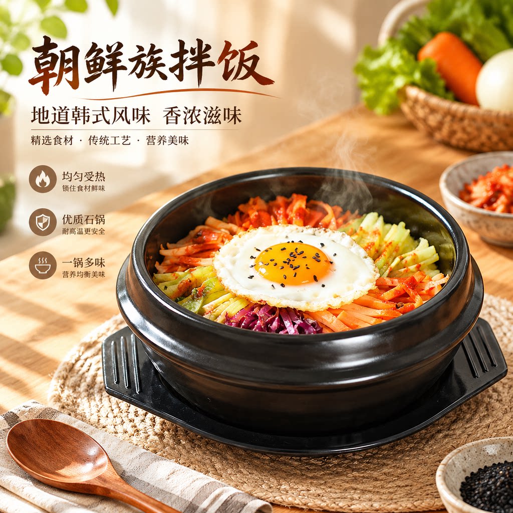 陶煲王石锅拌饭专用石锅韩国煲仔饭砂锅小号黄焖鸡家用韩式小沙锅