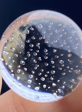 天然水晶满天星水胆吊坠圆珠DIY水胆项链饰品挂坠19mm一物一图
