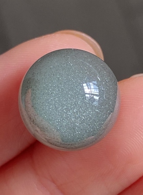 天然水晶星光绿幽灵吊坠圆珠DIY幽灵单珠饰品项链14.5mm一物一图