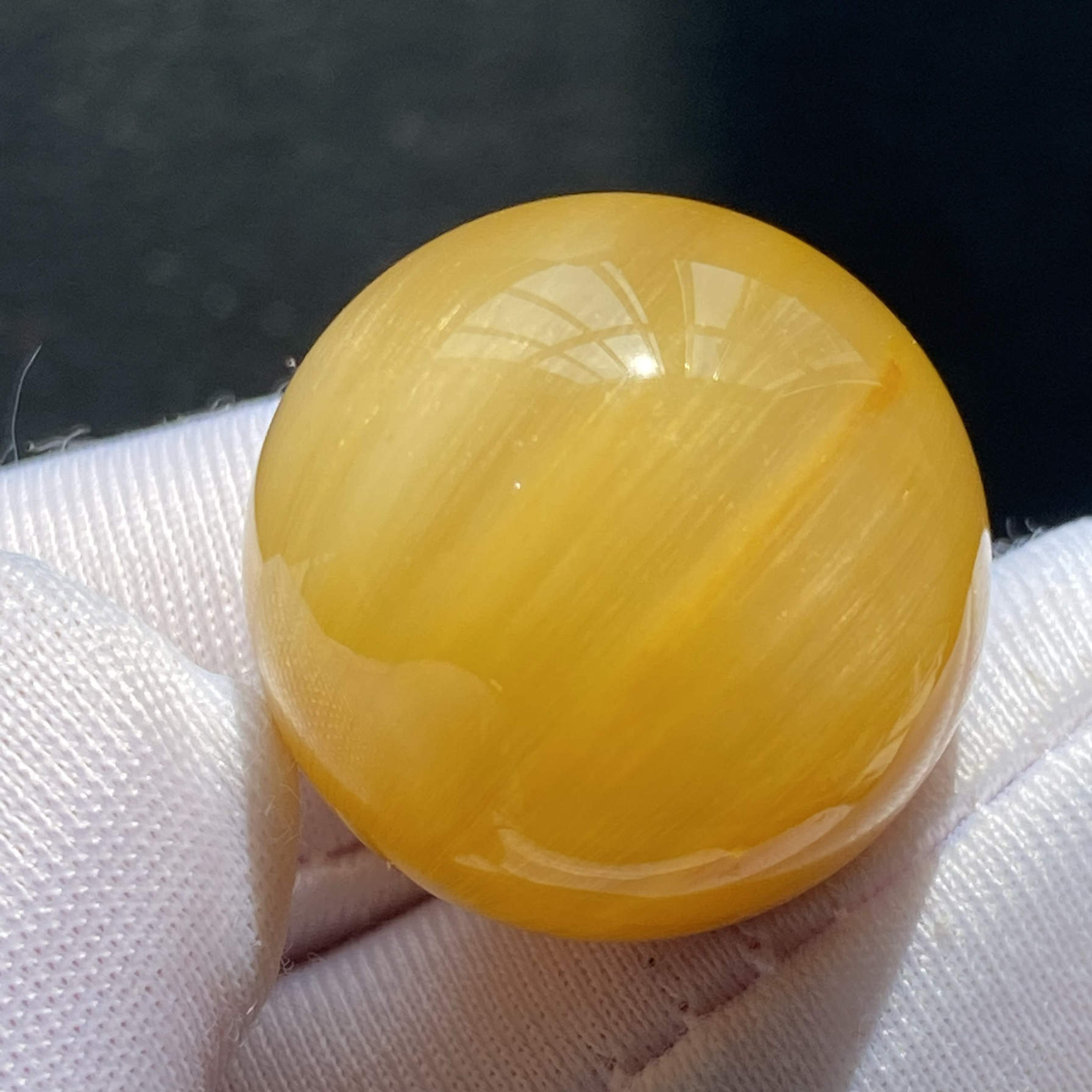 天然水晶顺发黄兔毛吊坠圆珠DIY水晶单珠饰品项链19mm一物一图
