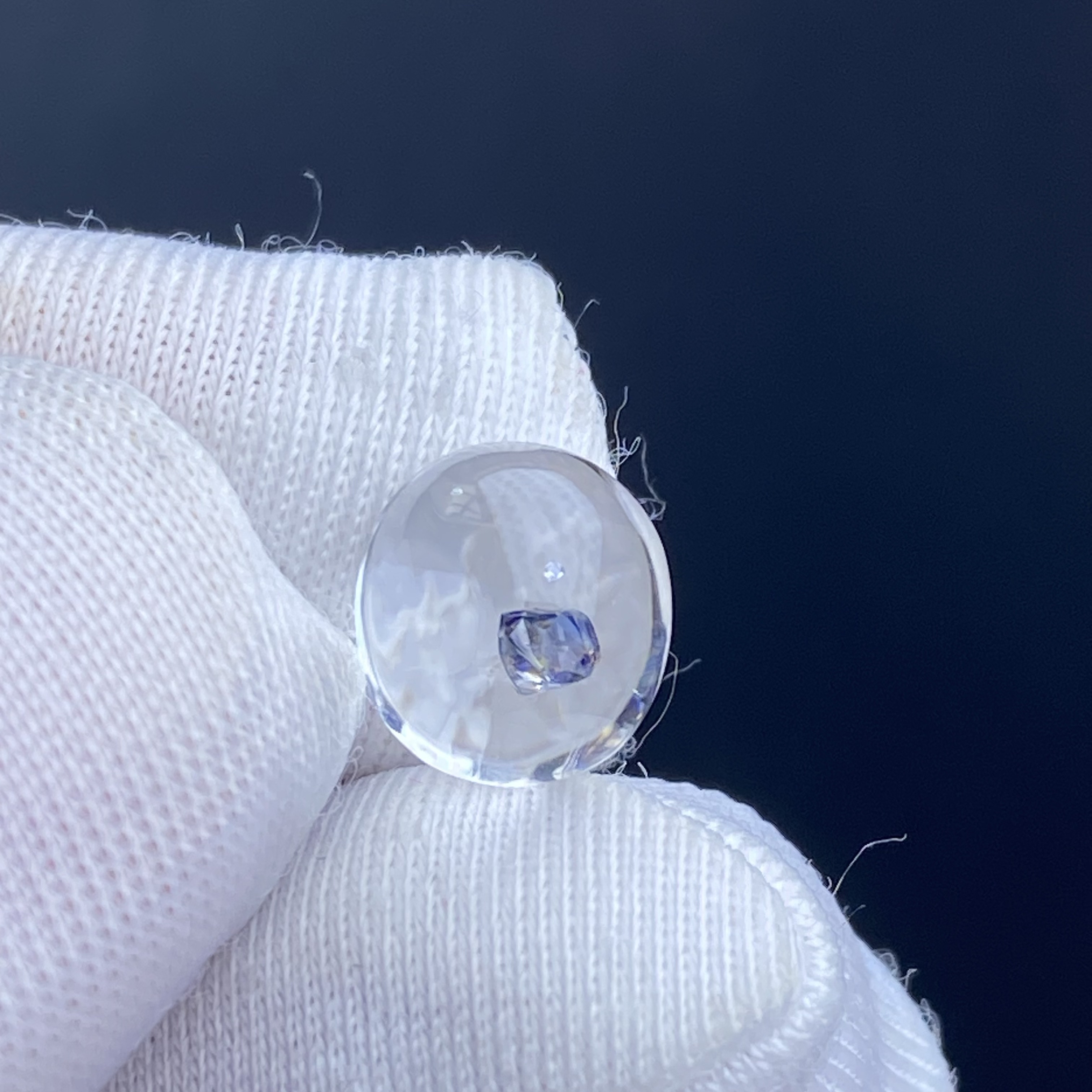 天然水晶包裹体锐钛矿吊坠裸石蛋面DIY水晶矿石可做戒指一物一图