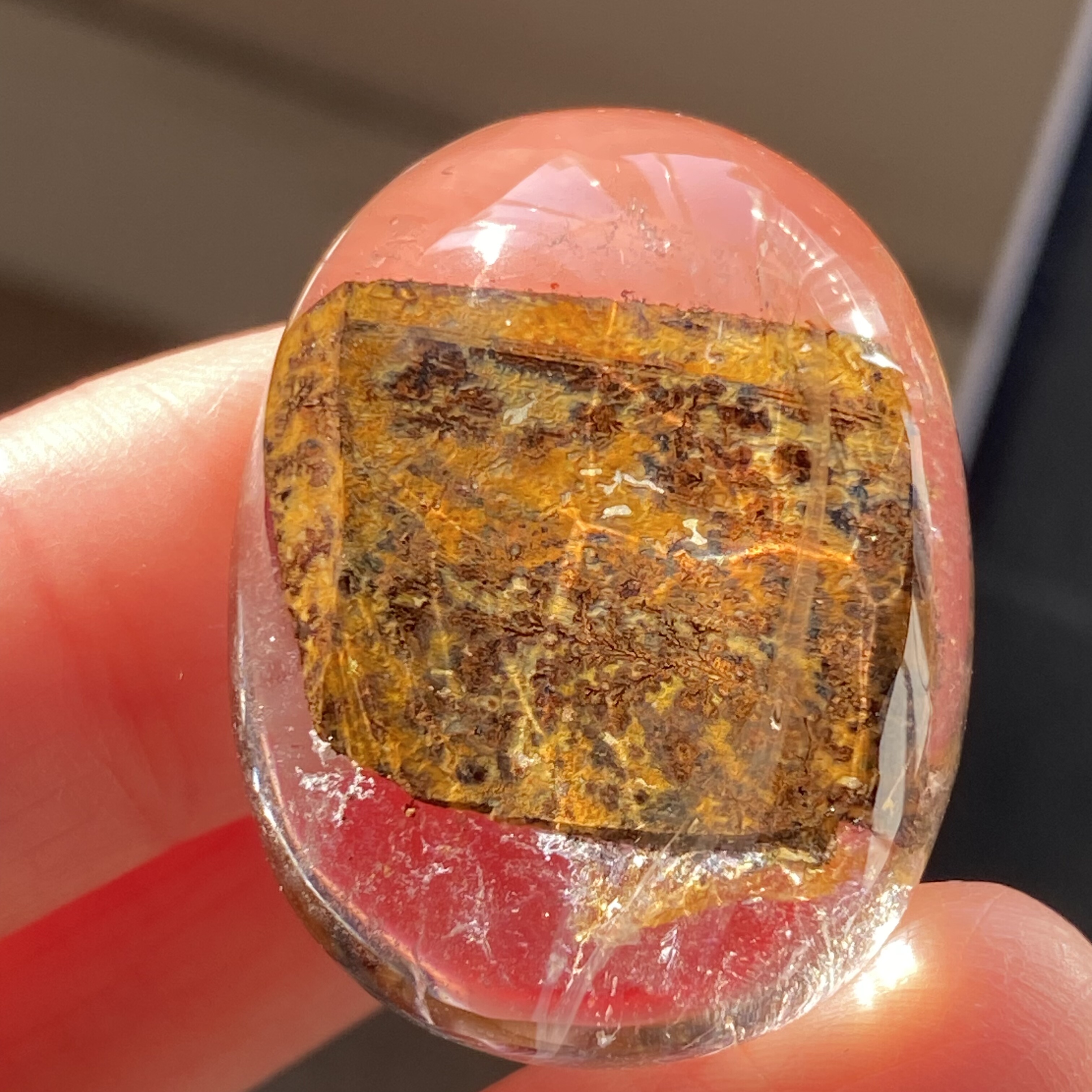 天然水晶包裹体星光矿石吊坠裸石男女款水晶项链饰品挂坠一物一图