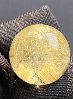 天然水晶钛晶花吊坠圆珠DIY发晶花单珠饰品项链16.5mm一物一图