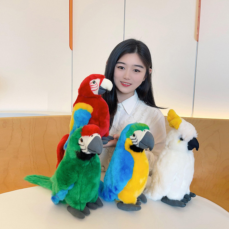 正品！国家地理仿真鹦鹉赠束口袋图片